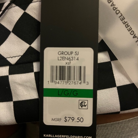 Karl Lagerfeld Paris Checkered Straight Skirt - Large. Perfect NWT condition. - Picture 4 of 10